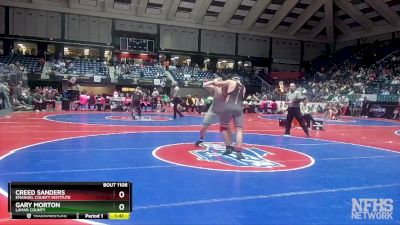 1A-215 lbs Quarterfinal - Creed Sanders, Emanuel County Institute vs Gary Morton, Lamar County