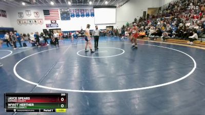 285 lbs Cons. Round 2 - Wyatt Herther, Campbell County vs Jayce Spears, Natrona County