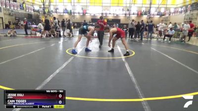 182 lbs Cons. Round 3 - Jesse Egli, Iowa vs Cain Tigges, Moen Wrestling Academy