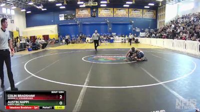 126 lbs Semifinal - Colin Bradshaw, George M. Steinbrenner vs Austin Nappi, North Port H.S.