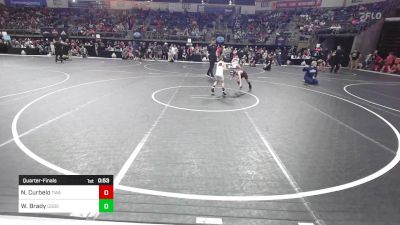 53 lbs Quarterfinal - Noah Curbelo, Terminator Wrestling Academy vs Wade Brady, Ogden's Outlaws Wrestling Club