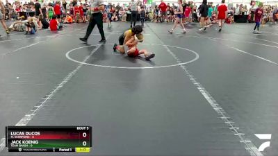 52 lbs Round 3 (4 Team) - Lucas Ducos, FL Scorpions vs Jack Koenig, Team Smash