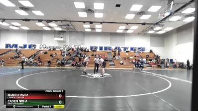 174 lbs Cons. Round 2 - Caden Noha, Shasta College vs Juan Chavez, Chabot College