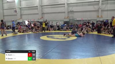 150 lbs Final - Reghan Koch, NE United (OH) vs Peyton Gauss, Lady Pitbulls