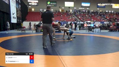 65 kg Rnd Of 64 - Joey Lazor, Panther Wrestling Club RTC vs Ben Freeman, Michigan