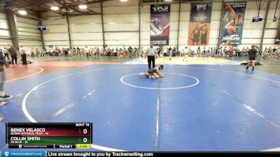 72 lbs Rd# 8- 12:30pm Saturday Final Pool - Collin Smith, PA Blue vs Benex Velasco, NCWAY National Team