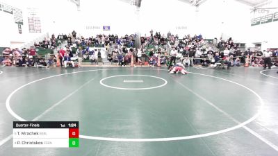 190 lbs Quarterfinal - Tim Mrachek, Berlin vs Panagiotis Christakos, Foran