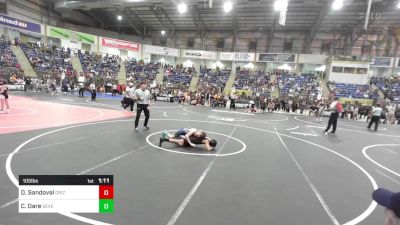 105 lbs Round Of 64 - Dinicio Sandoval, Grizzly Bear vs Corbyn Dare, Severance Middle School