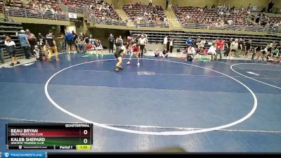 132 lbs Quarterfinal - Kaleb Shepard, Aniciete Training Club vs Beau Bryan, Delta Wrestling Club