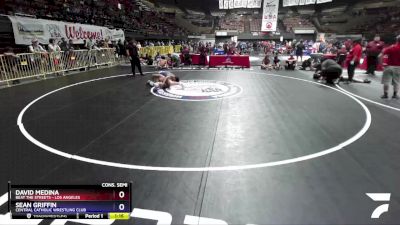 136 lbs Cons. Semi - David Medina, Beat The Streets - Los Angeles vs Sean Griffin, Central Catholic Wrestling Club