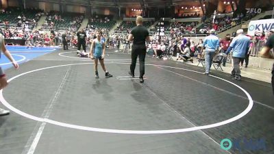 70 lbs Consi Of 8 #1 - Cohen Huckabay, Weatherford Youth Wrestling vs Abel Vigil, Division Bell Wrestling