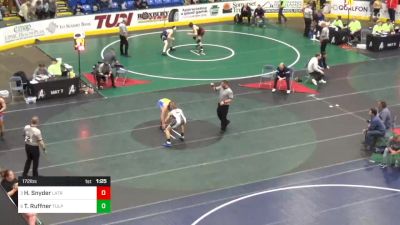 172 lbs Quarterfinal - Hunter Snyder, Latrobe vs Troy Ruffner, Tulpehocken