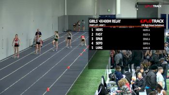 High School Girls' 4x400m Relay, Heat 3