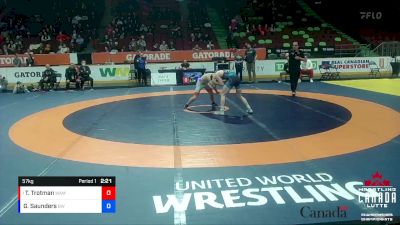 57kg 1st Place Match - Treye Trotman, London-Western WC vs Garette Saunders, Brock WC