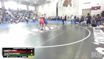 222 Boys Cons. Round 2 - Adam Ballesteros, Mira Mesa vs Alberto Perez, Valhalla