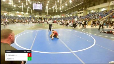 102 lbs Consi Of 4 - Kyle Menuez, Black Fox Wr Acd vs Isaiah Ruiz, NM Bad Boyz