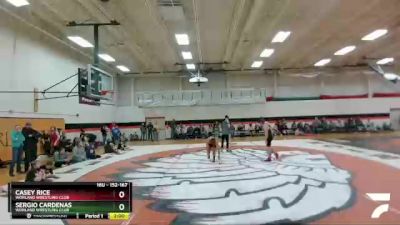 152-167 lbs Round 1 - Casey Rice, Worland Wrestling Club vs Sergio Cardenas, Worland Wrestling Club