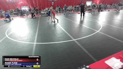 113 lbs Quarterfinal - Olin Neuville, Askren Wrestling Academy vs Roger Flege, LaCrosse Area Wrestlers