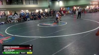 113 lbs Round 3 (16 Team) - Jordan Mukaddam, NFWA Black vs Jett Mcguire, Warrior Elite