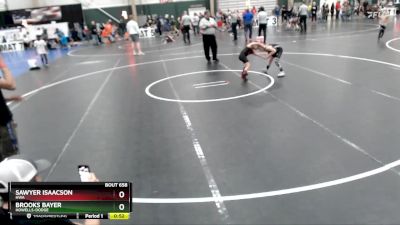 67 lbs Semifinal - Sawyer Isaacson, HWA vs Brooks Bayer, Howells-Dodge