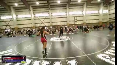 79-85 lbs Round 2 - Layla Ward, CA vs Hayden Kumfer, AK