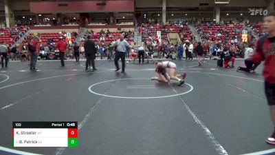 100 lbs Quarterfinal - Brice Patrick, Duran Elite vs Kobi Streeter, Wrestling Factory