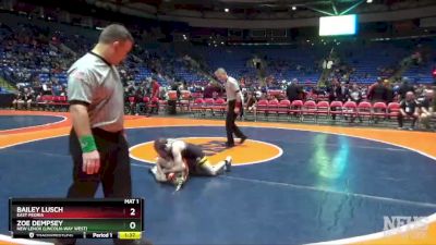 105 lbs Quarterfinal - Bailey Lusch, East Peoria vs Zoe Dempsey, New Lenox (Lincoln-Way West)