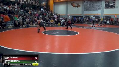 100 lbs Round 2 - Luke Casebolt, LMWC vs Carver Crippen, DC Elite