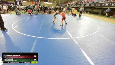 100 lbs Quarterfinal - Connor Maddox, Contenders Wrestling Academy vs Jax Vang, Red Wave Wrestling