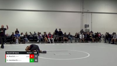 132 lbs Round 2 (6 Team) - Ayden Bostick, Black Mambas vs Hudson Hackbarth, Oklahoma Black Ops