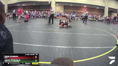 60 lbs Quarterfinal - Hank Dunham, Ares vs Gavin Petraglia, Steel Valley Renegades