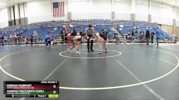 108 lbs Cons. Round 2 - Moriah Morphet, Indian Creek Wrestling Club vs Hannah Naccarati-Cholo, Arizona Girls Wrestling