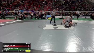 5A 220 lbs Champ. Round 1 - Porter Cottle, Madison vs Christopher Click, Post Falls