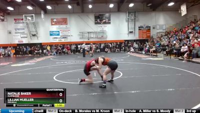 120 lbs Quarterfinal - Natalie Baker, Clatskanie vs Lillian Mueller, Molalla