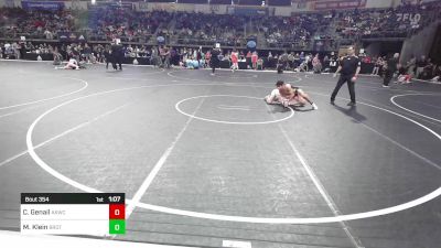 110 lbs Round Of 16 - Cole Genail, Atchison Kids Wrestling Club vs Michael Klein, Brother Melchior