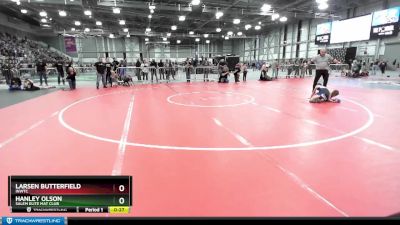 70 lbs Semifinal - Larsen Butterfield, INWTC vs Hanley Olson, Salem Elite Mat Club