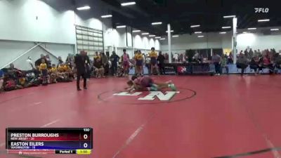 130 lbs Quarterfinals (8 Team) - Preston Burroughs, New Jersey vs Easton Eilers, Washington