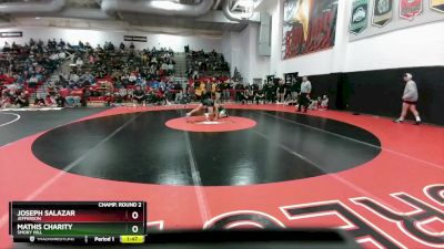 138 lbs Champ. Round 2 - Mathis Charity, Smoky Hill vs Joseph Salazar, Jefferson