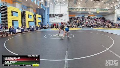 144 lbs Cons. Round 3 - John Rovillard, Sussex Central H S vs Alec Baxley, Saint Marks H S