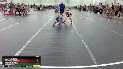 70 lbs Quarterfinal - Liam Hinton, GOLD MEDAL GRAPPLING vs Asher Burke, American Dream