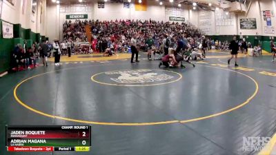 132 lbs Champ. Round 1 - Adrian Magana, La Habra vs Jaden Boquete, Paramount