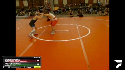 Finals (8 Team) - Camden Poole, Donahue Wrestling Academy vs Paxton Vamvas, Alpha Elite