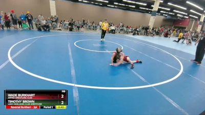 51-53 lbs Round 3 - Wade Burkhart, Amped Wrestling Club vs Timothy Brown, Lake Highlands Club Wrestling