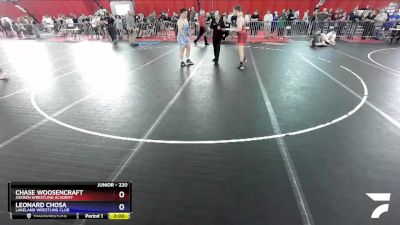 220 lbs Cons. Round 3 - Chase Woosencraft, Askren Wrestling Academy vs Leonard Chosa, Lakeland Wrestling Club