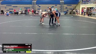 190 lbs Champ. Round 1 - Ethan Vayro, St. Mary`s Ryken vs Manual Montout, St. Vincent Pallotti