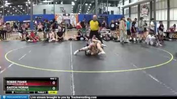 125 lbs Finals (8 Team) - Robbie Fisher, Team Gotcha Blue vs Easton Moran, Attrition Wrestling