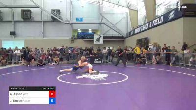 57 kg Round Of 32 - Austin Assad, Michigan Regional Training Center vs Jace Koelzer, Northern Colorado