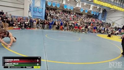 132 lbs Quarterfinal - Connor Smith, Laurel H S vs Jordan Mills, Appoquinimink