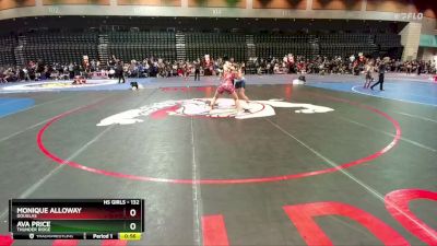 132 lbs Cons. Round 5 - Ava Price, Thunder Ridge vs Monique Alloway, Douglas