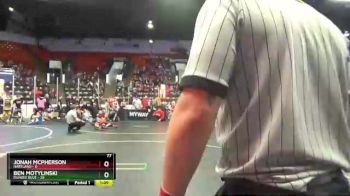 77 lbs Round 3 (4 Team) - Jonah McPherson, Hartland vs Ben Motylinski, Dundee Blue